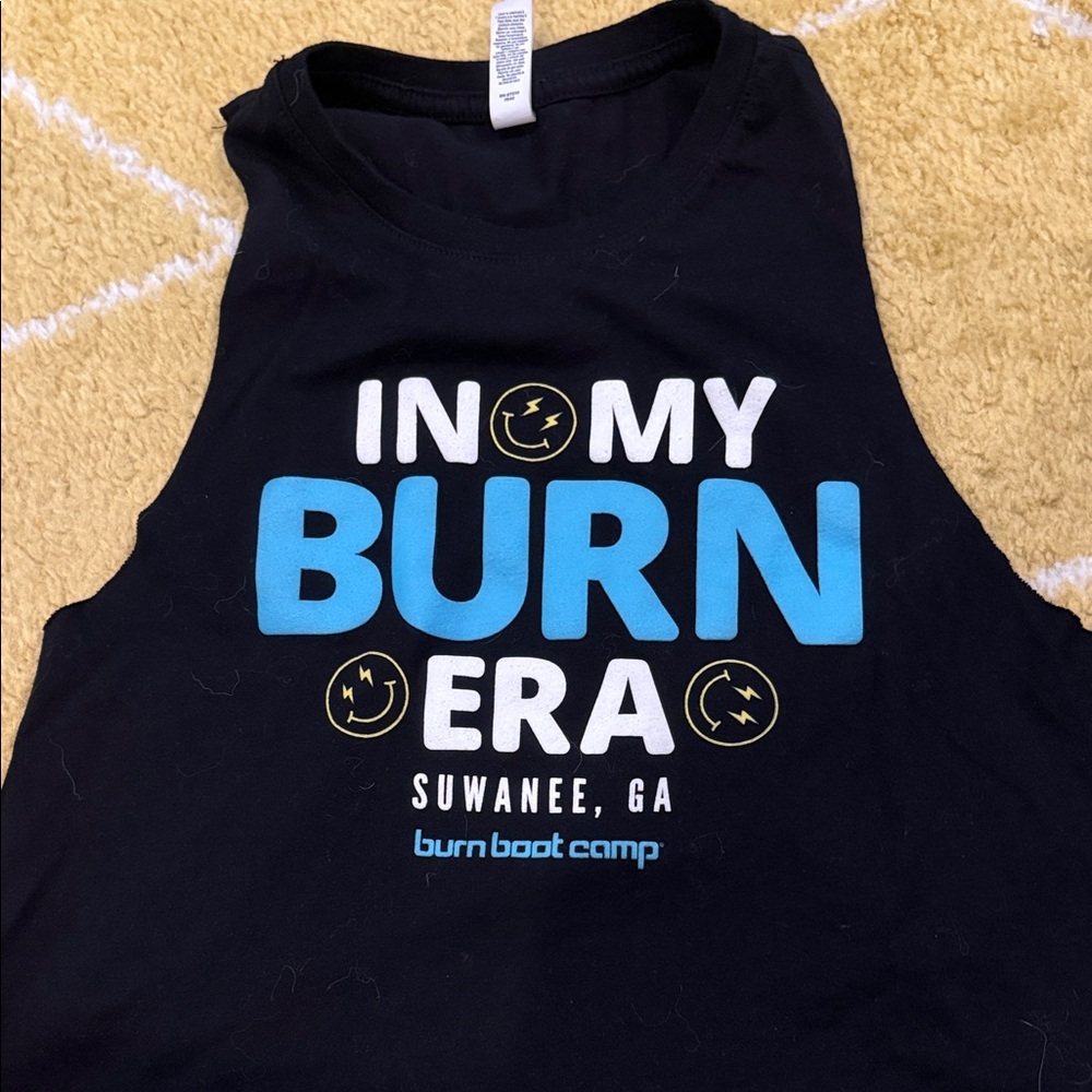 Burn Boot Camp Black Crop Top